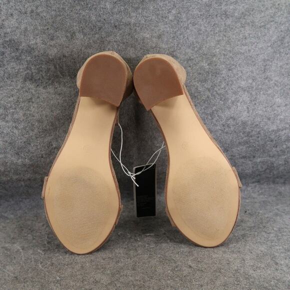 Charles Albert Shoes Womens 10 Pump Sandals Block Heel Ankle Strap Fashion Wide - Picture 13 of 15